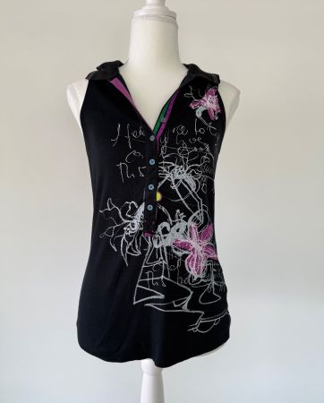 Marc Cain Top Tanktop Schwarz Gr. 36 Sommerlich!
