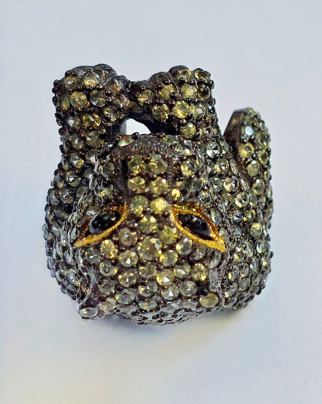 Ringe: Ring Panther hellblauen Edelsteinen Grösse 57 – Neu (gemäss Beschreibung) aus Zürich von Bieter04 2