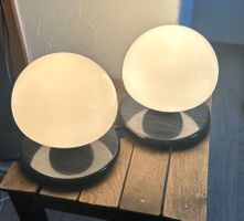 2 Vintage Optelma Tischlampen, Kippschalter, Swiss Design