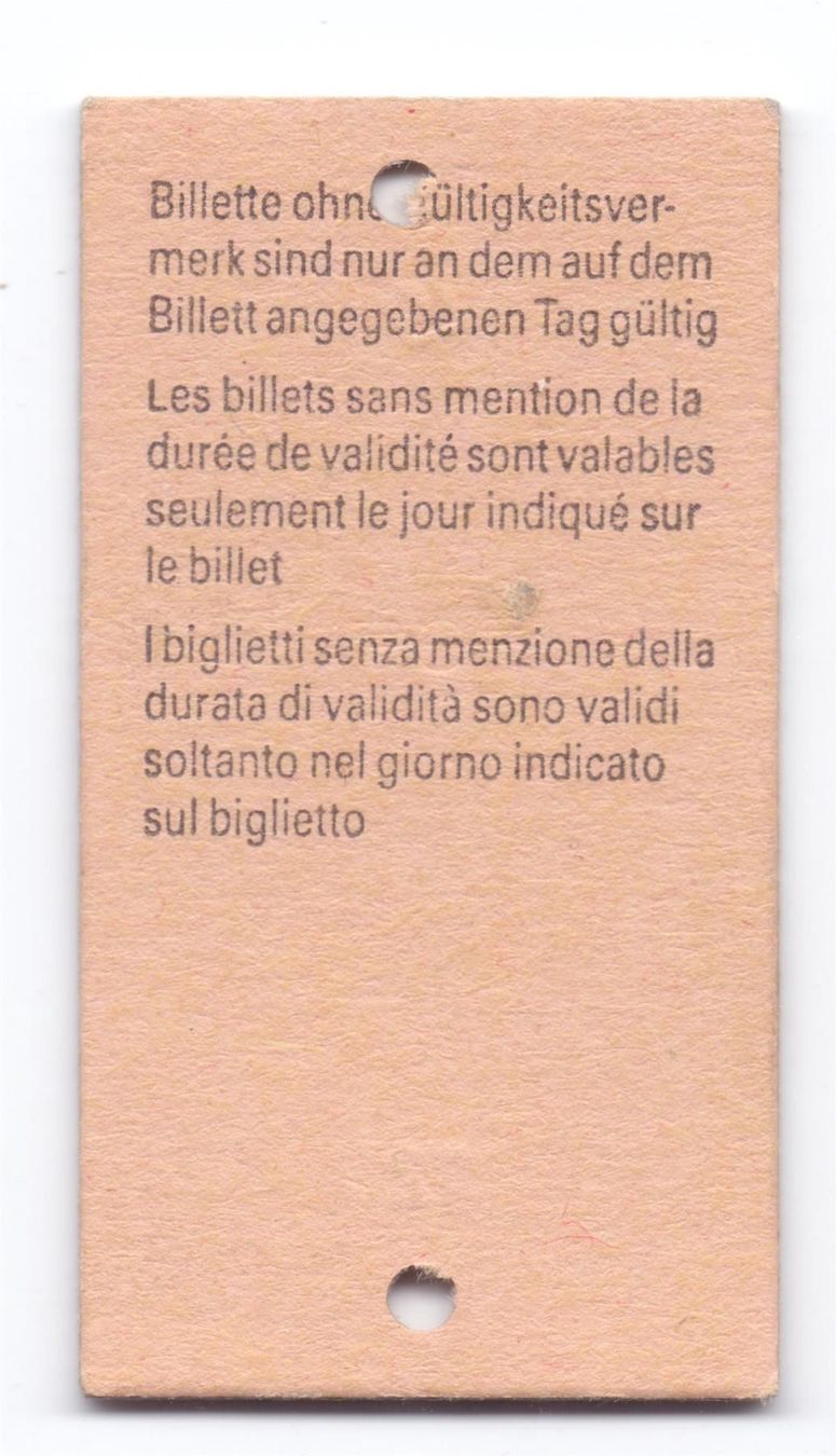 Biglietti: Billette Wengen - Lauterbrunnen WAB – Usato da Langenthal venduto da Sammlungs_aus 1