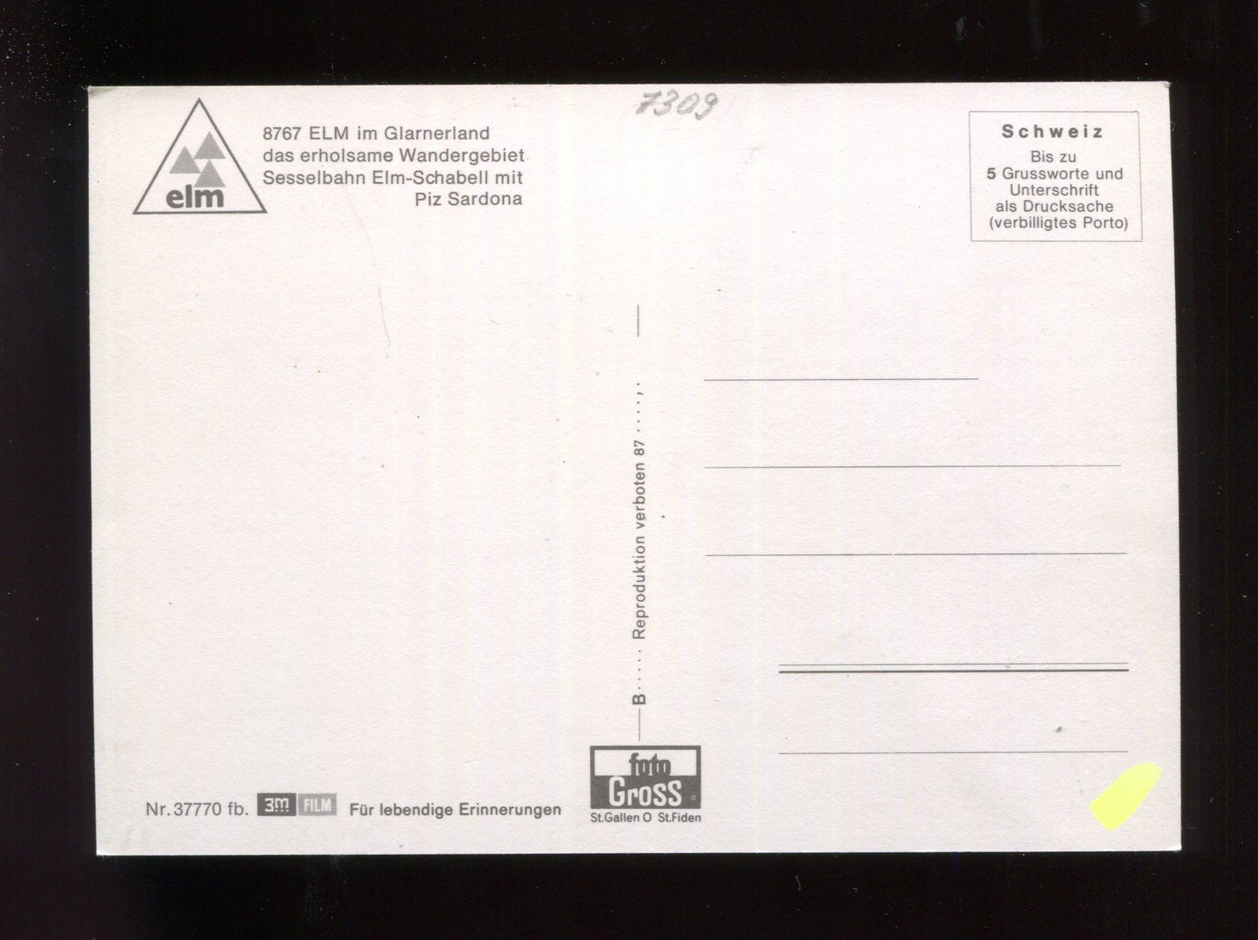 Cartes postales: Elm, Sesselbahn – D'occasion à Aarau par Elmaar41 1