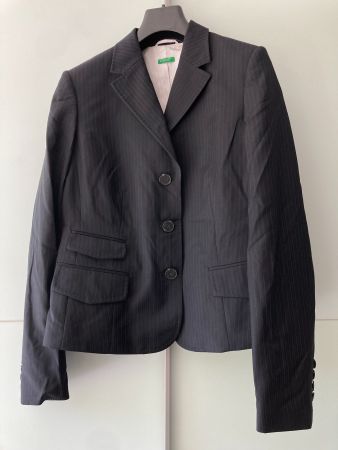 Benetton Anzug / Damen / Schwarz gestreift / Grösse 44 / Neu