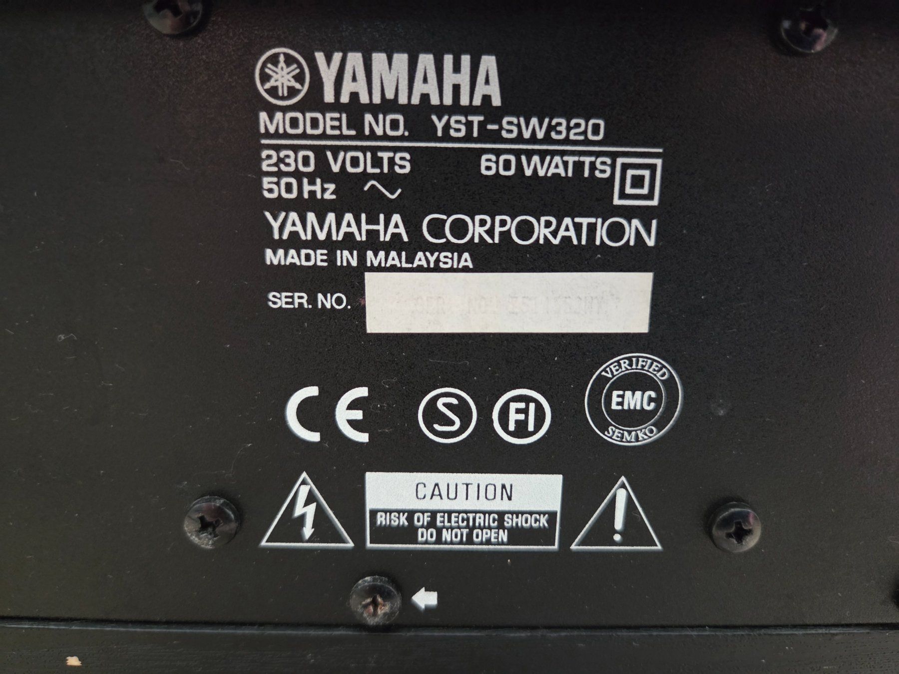 Yamaha Lautsprecher: Subwoofer Yamaha YST-SW320 – Gebraucht aus Niederbipp von Sequel 1