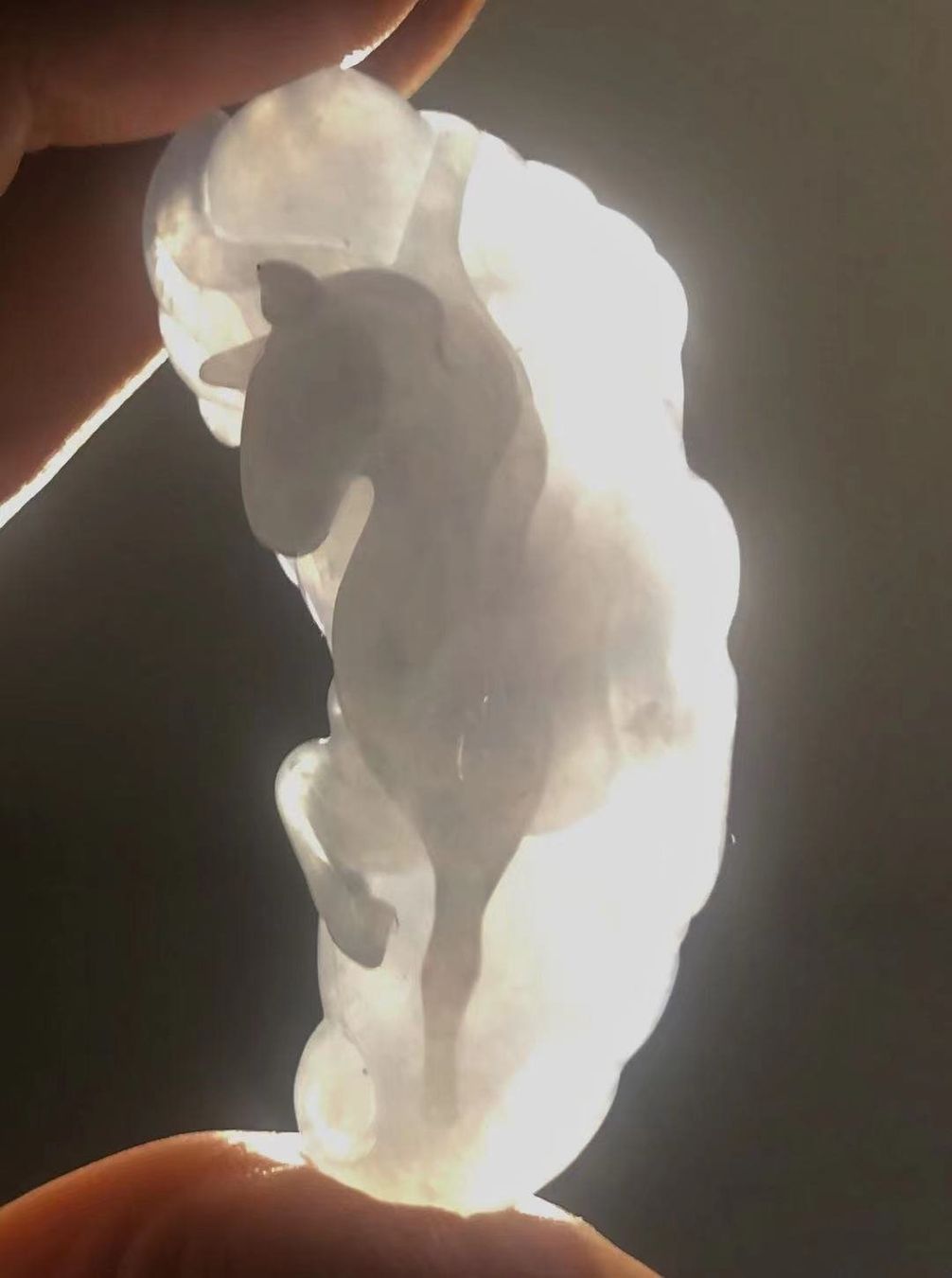 Ciondoli: Jade-Pferdeanhänger, handgeschnitzt – Nuovo e nell'imballaggio originale da Bubendorf venduto da JadeParadise 4