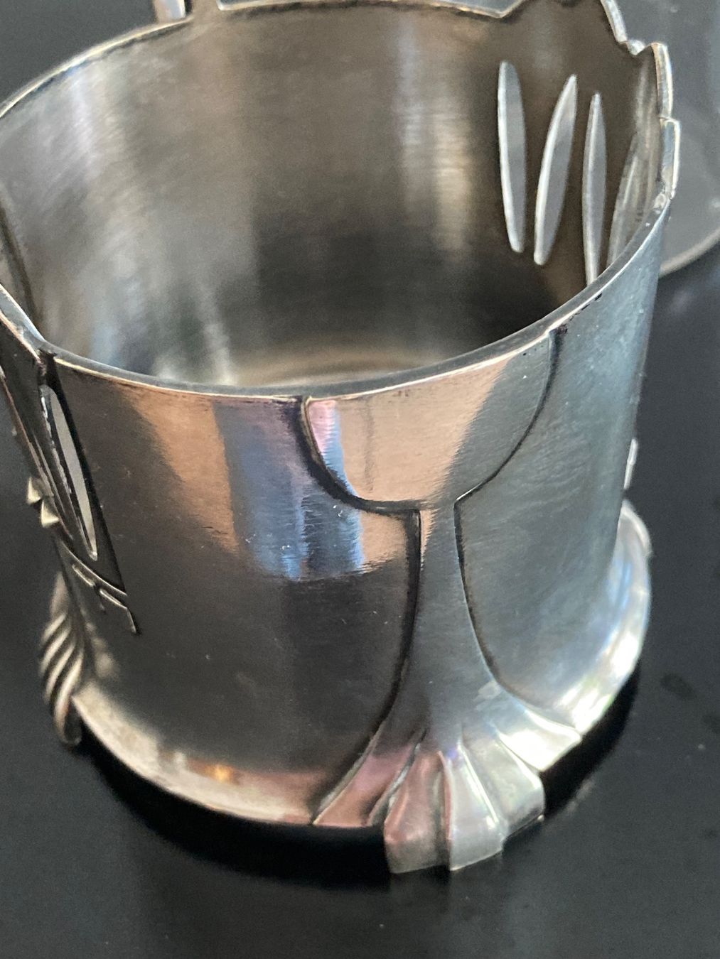 Tazze: Jugendstil Teeglashalter mit Original Glas 1910 – Usato da Zürich venduto da hicosh 4