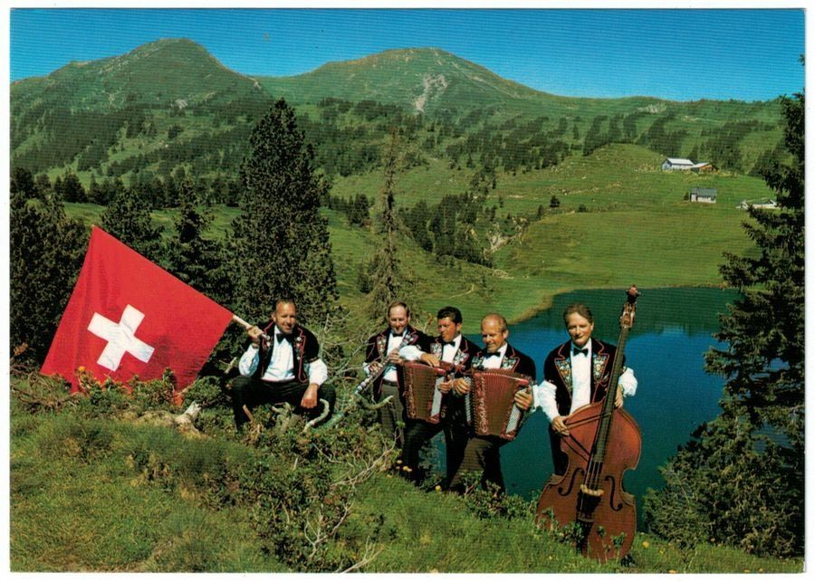 Cartoline postali: Ländlerkapelle Burch-Enz, Giswil – Usato da Frauenfeld venduto da POML