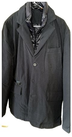Veste d'hiver chaude XXL noire, parfait pour le froid!