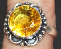 Ring L-3509 – Citrin Edelstein 18mm Innendurchmesser