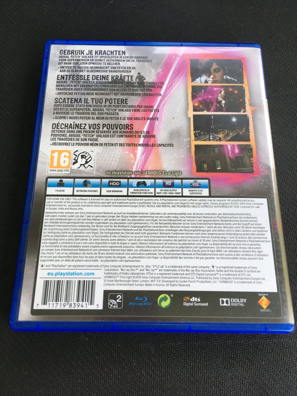 Sony Giochi: Infamous first light - PS4 / Playstation 4 – Usato da St.Gallen venduto da sjosjo 1