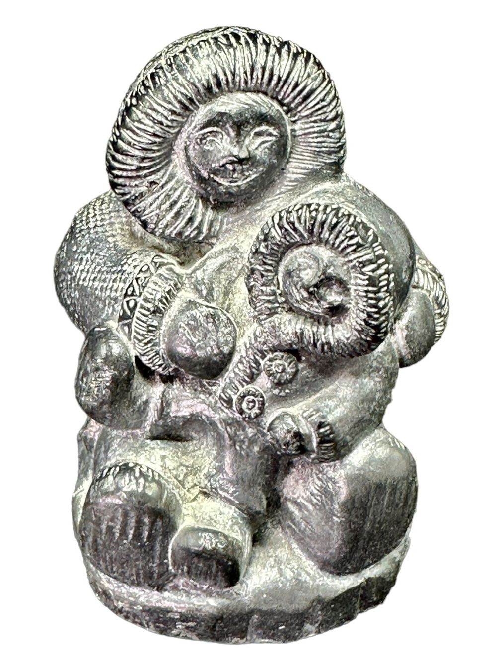 Sculture & Statue: WOLF sculpture inuite originale en stéatite. Canada – Usato da Morges venduto da magicle 7