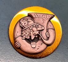 Fasnachtsplakette Littau 1979 Gold Mättli-Zunft Littau