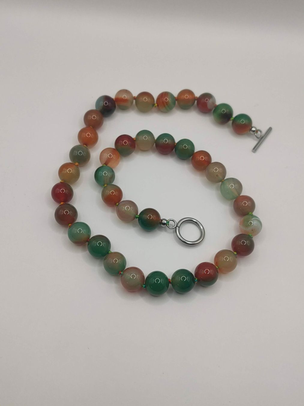 Catenine: **NEU** Halskette aus mehrfarbigen Achat – Nuovo (secondo la descrizione) da Luzern venduto da jul_bn7b