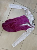 Agiva Turnanzug Gr. 38, Langarm, Lila/Weiss, wie neu!
