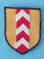 Vintage Badge historisches Wappen NEUCHATEL STICKEREI