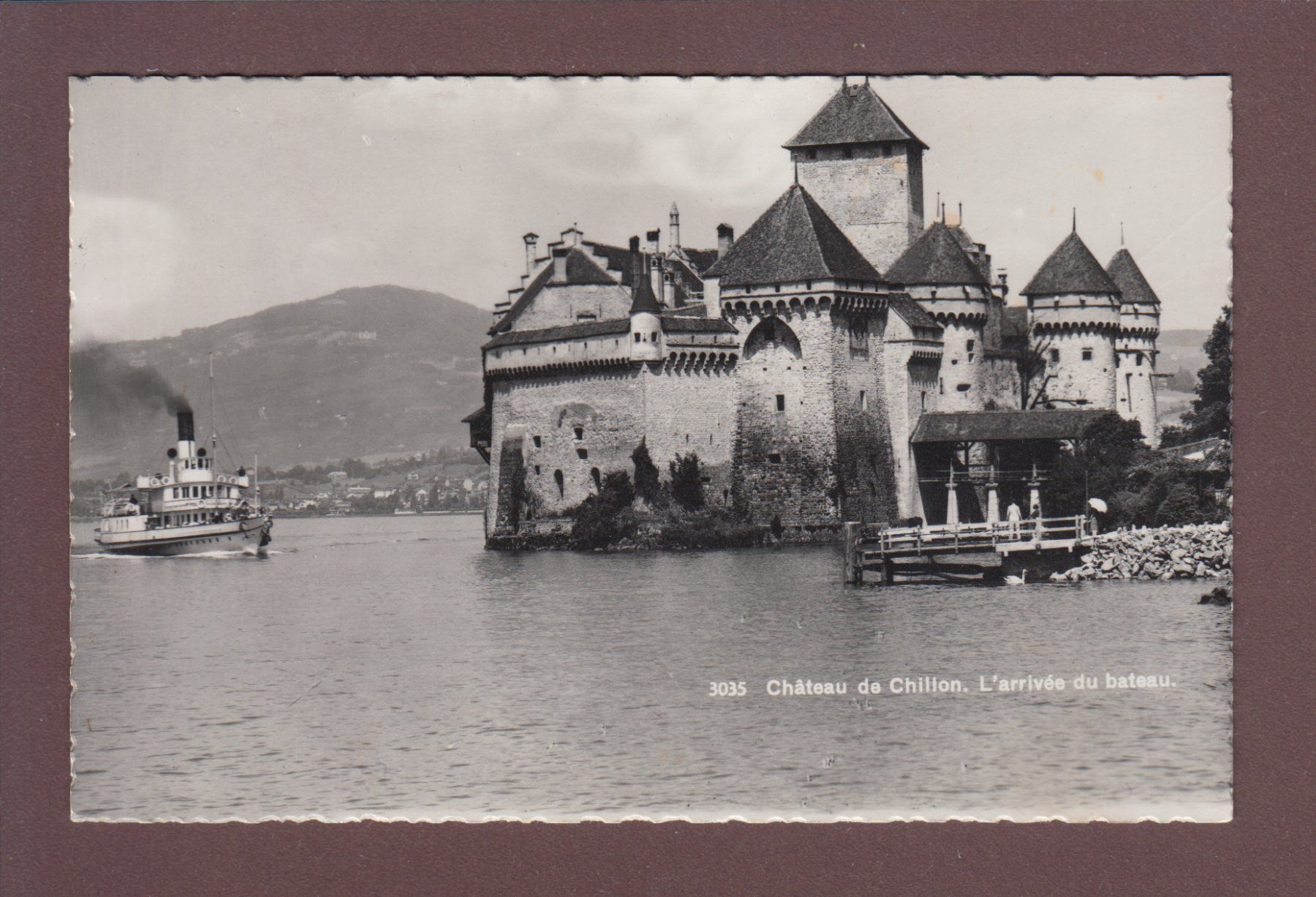Ansichtskarten: Château de CHILLON - Bateau CGN – Gebraucht aus Pully von nicecards