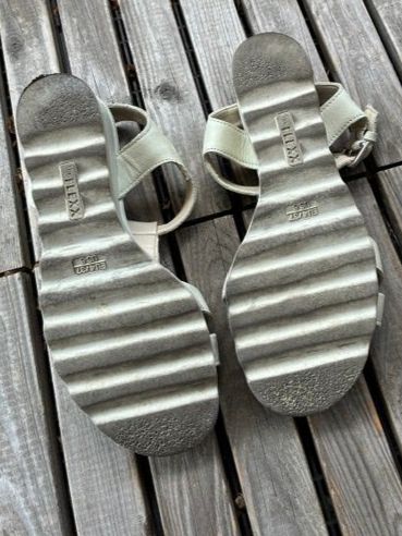 Damenschuhe: Sandalen, weiss – Gebraucht aus Zürich von Baumgarten05 1
