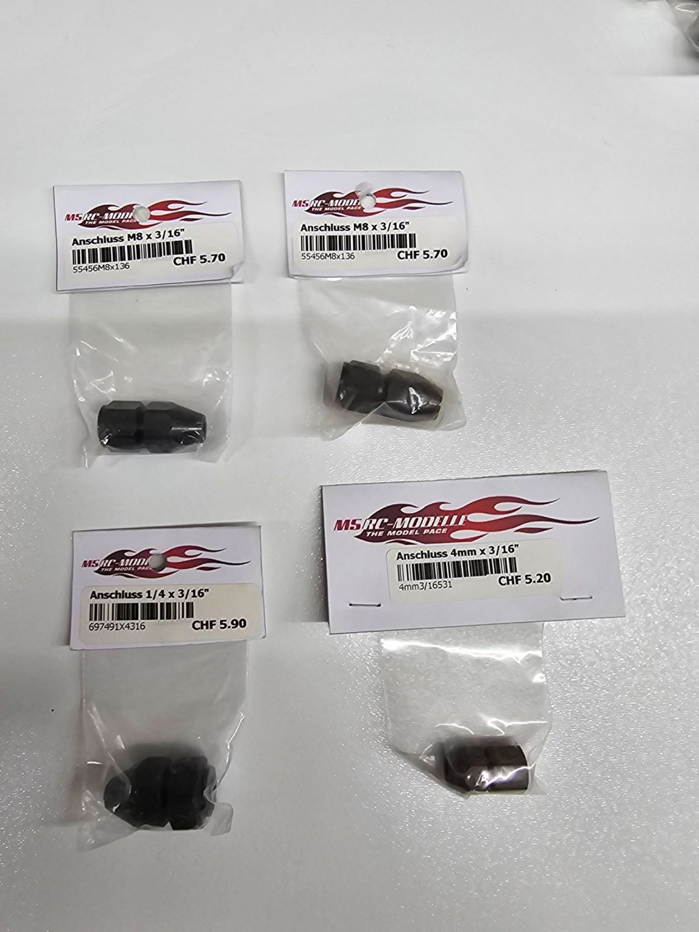 Modellismo RC: 4stk. Wellenanschluss Set 3 – Nuovo e nell'imballaggio originale da Rüti ZH venduto da Madeira14