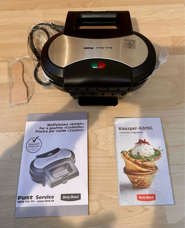 Betty Bossi Waffeleisen „Körbli“ Fust (Neu und originalverpackt) in ...