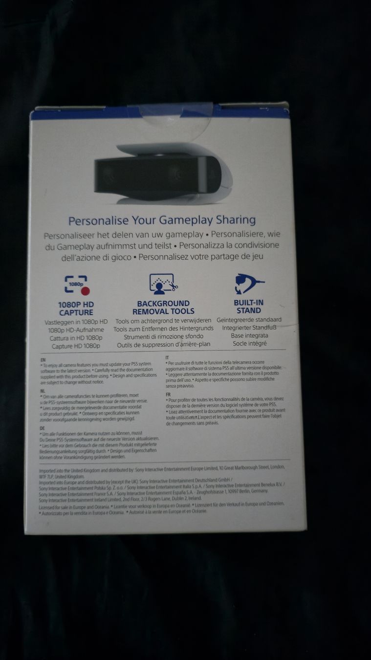 Sony Giochi: Caméra HD pour PS5 – Nuovo e nell'imballaggio originale da Bonvillars venduto da tar_zp9v 1