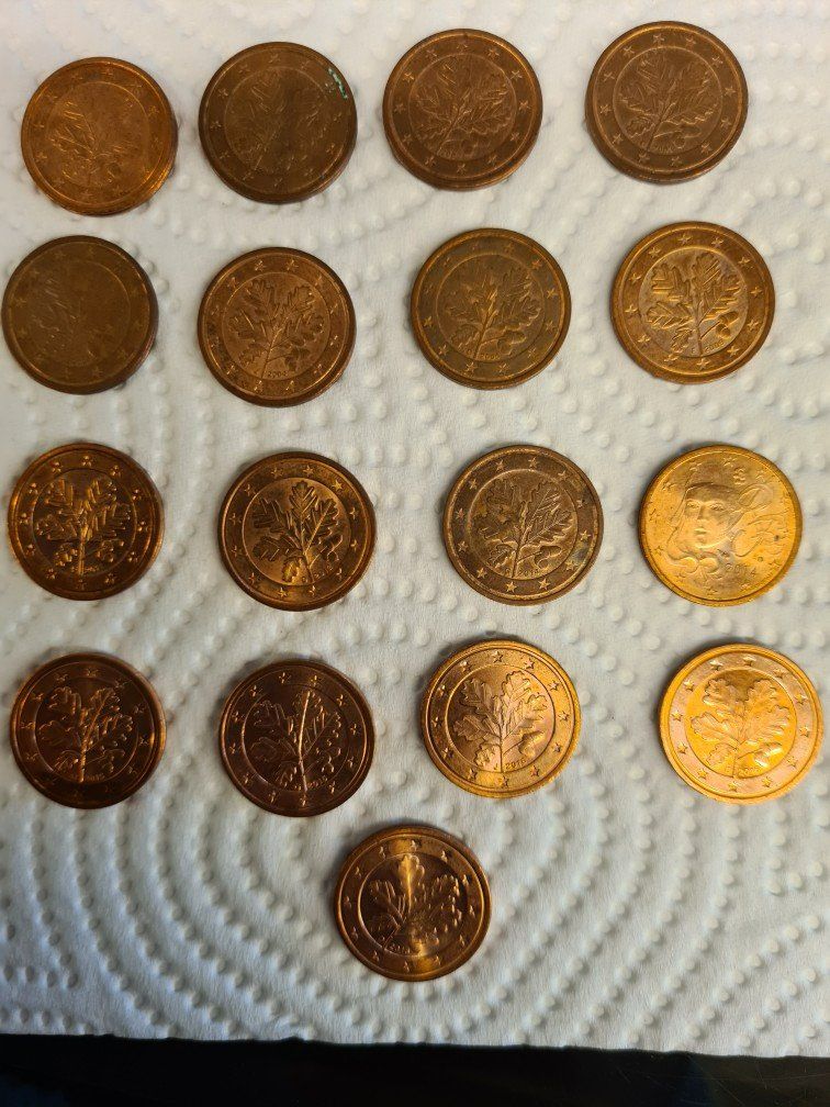 Tutti le monete: 17x 2 Cent Münzen – Usato da Zell LU venduto da Jamaila