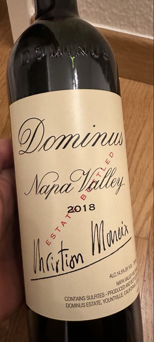Vino: 2018 Dominus Napa Valley – Nuovo e nell'imballaggio originale da Adliswil venduto da Pligi