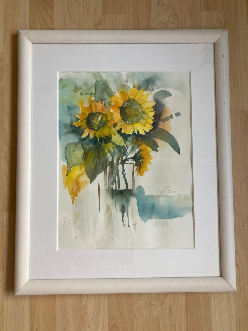 Dipinti: Aquarell Sonnenblumen – Usato da Schwarzenbach SG venduto da ernesto3.6
