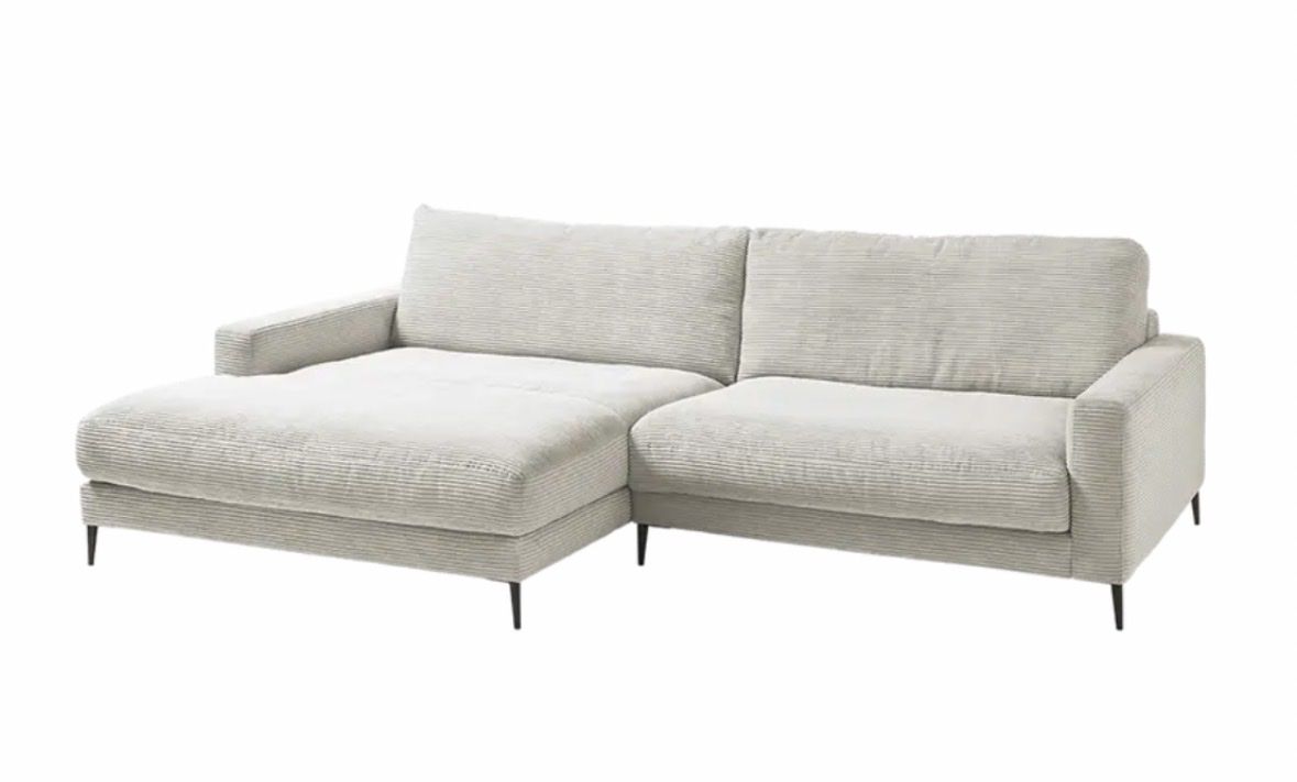 Divani: Ecksofa in Grau/beigemit Cordstoff – Nuovo (secondo la descrizione) da Schaffhausen venduto da geo_5dk5 3