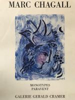 Plakat Galerie Gerald Cramer Genève Marc Chagall 1964