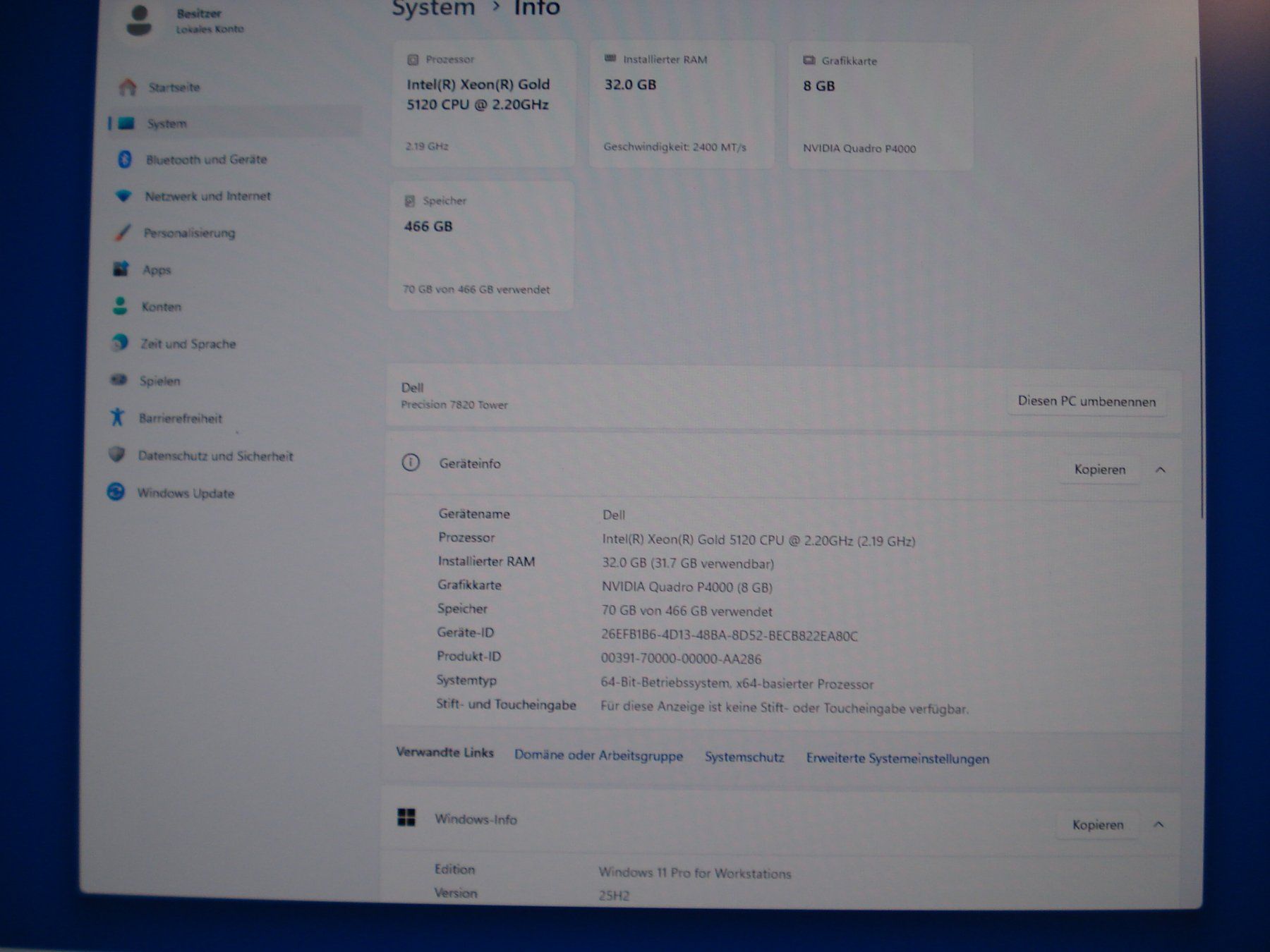 Dell PC: Dell Percision 7820 Workstation & Win 11 14Kern CPU & SSD – Usato da Sirnach venduto da Cookie03 6