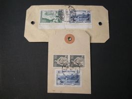 1914/31 GEBIRGSLANDSCHAFTEN, PAKETETIKETTEN