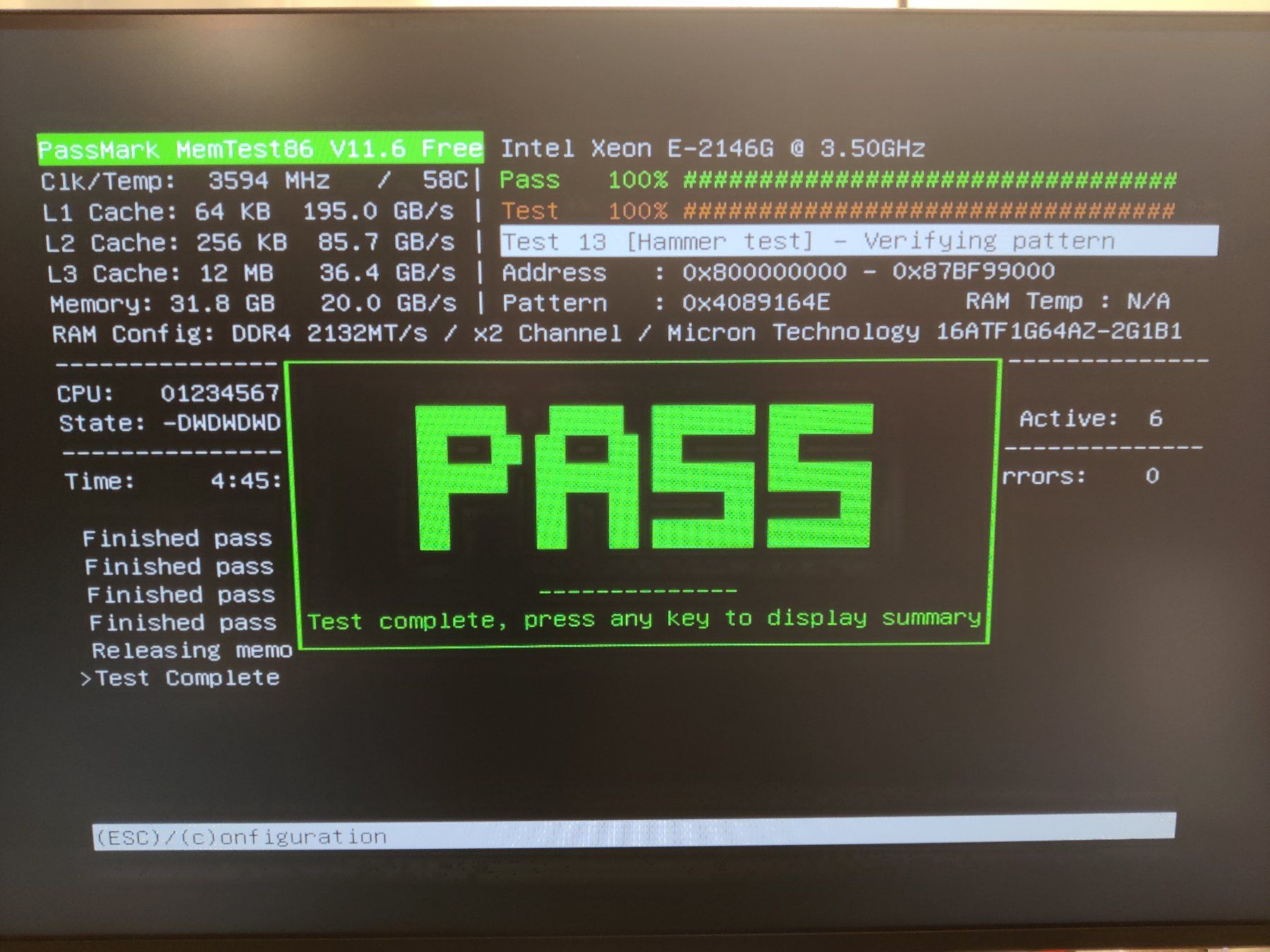 Memoria / RAM: 32Go DDR4 Micron 2133 – Usato da Genève venduto da Rogue-Naboo-21 1