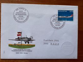 Flugbrief CH 50 Jahre Luftpost 1972  (R212)