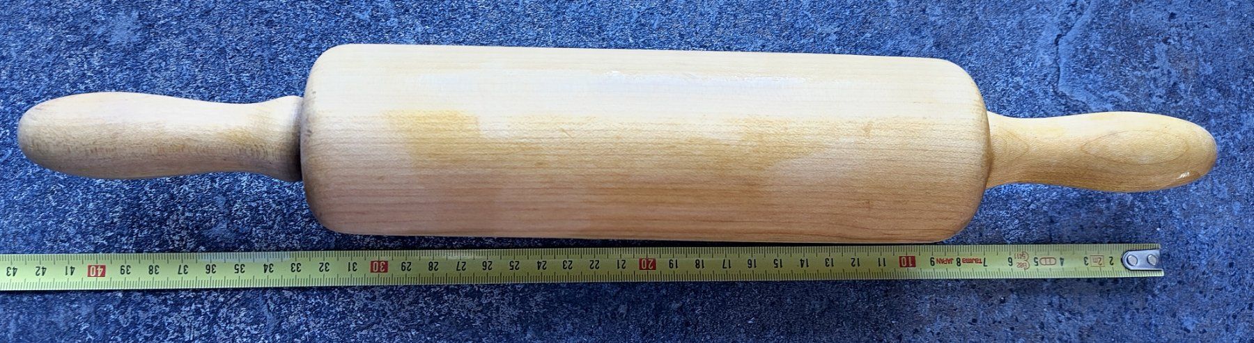 Elettrodomestici da cucina: Holz-Wallholz, Teigroller, Küchenhelfer, ca. 40 cm lang – Usato da Steinhof SO venduto da Morepointless 1