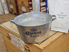 Corona Blecheimer Bierkühler gross ca. 50 cm