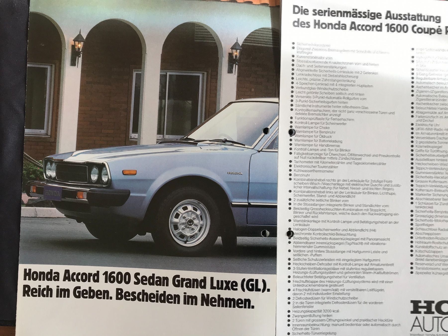 Honda Dokumente: Honda Prospekt – Gebraucht aus Balterswil von Jeko1967 1