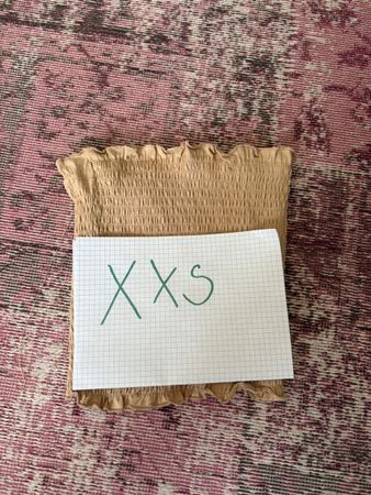 Sommer Tube Top in Beige, XXS - Perfekt für den Sommer