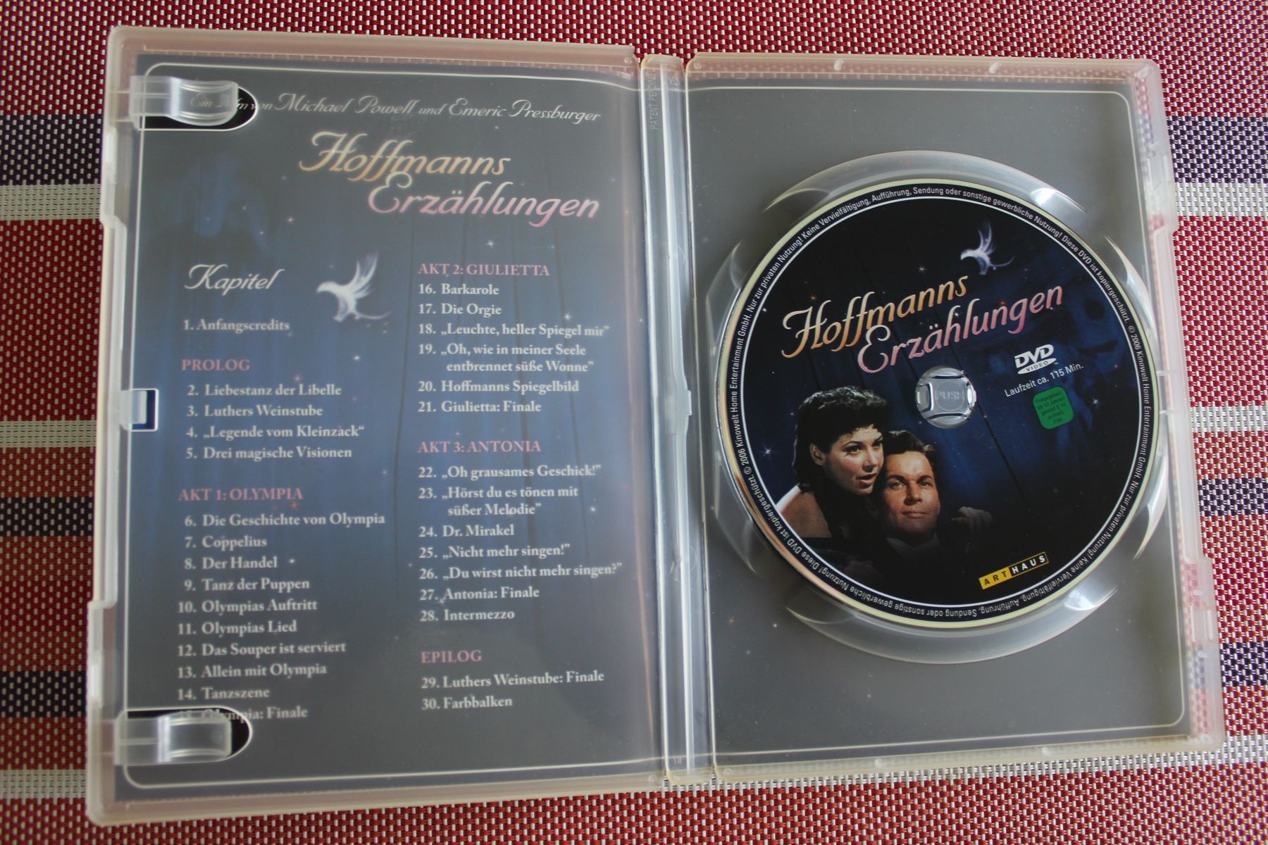 Tutti i DVDs: Hoffmanns Erzählungen von Michael Powell, Emeric Pre... |DVD – Usato da Geroldswil venduto da schlumpf1969 1