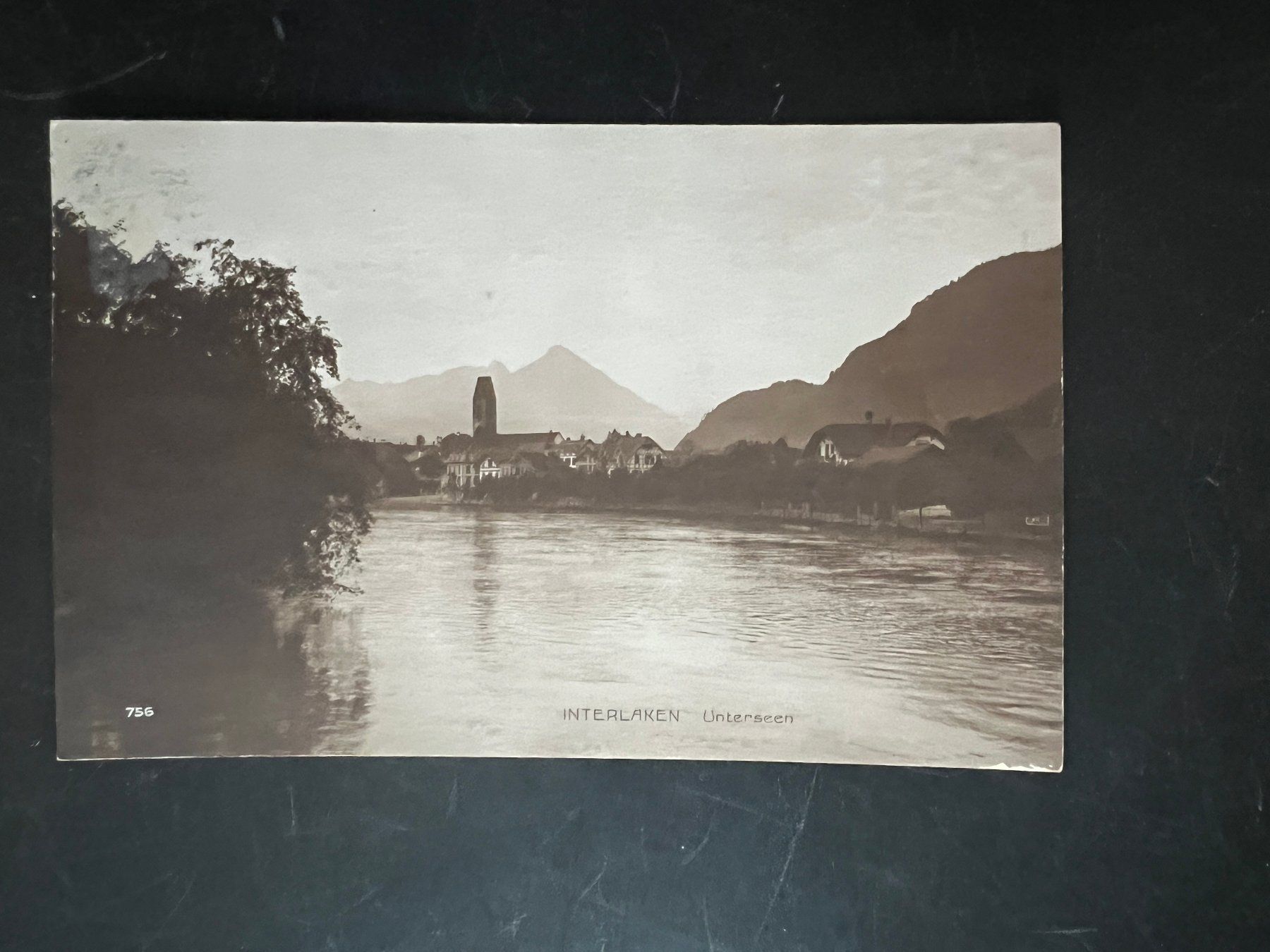 Cartoline postali: Ansichtskarte Interlaken Untersee   1918   (V417) – Usato da Hinwil venduto da Sidi4