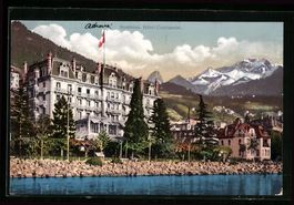 AK Montreux, Hotel Continental, 1913