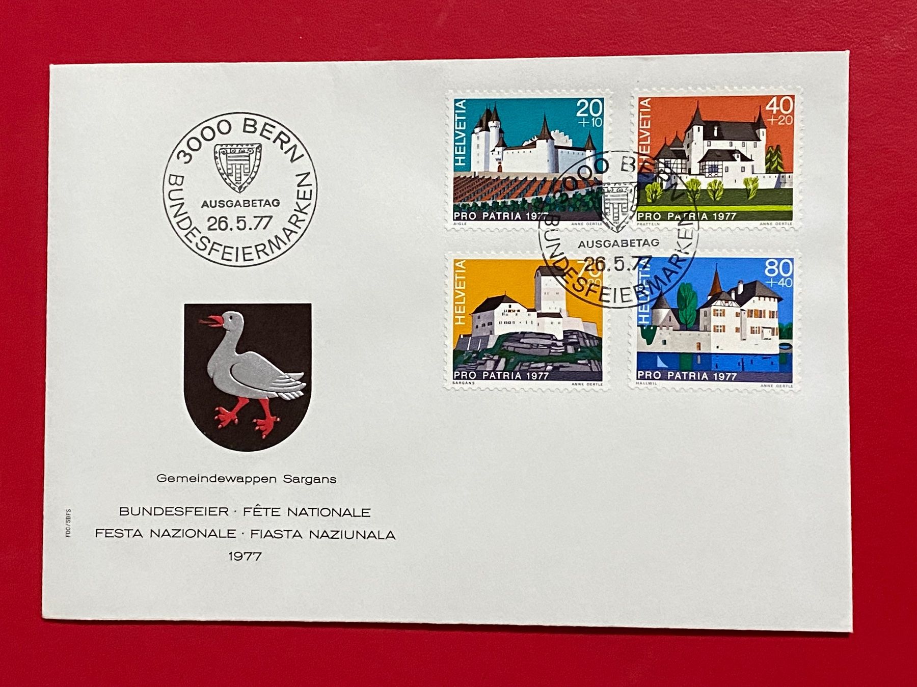 Tutti i francobolli: FDC - Fête Nationale Suisse – Usato da Petit-Lancy venduto da Solcarm 1