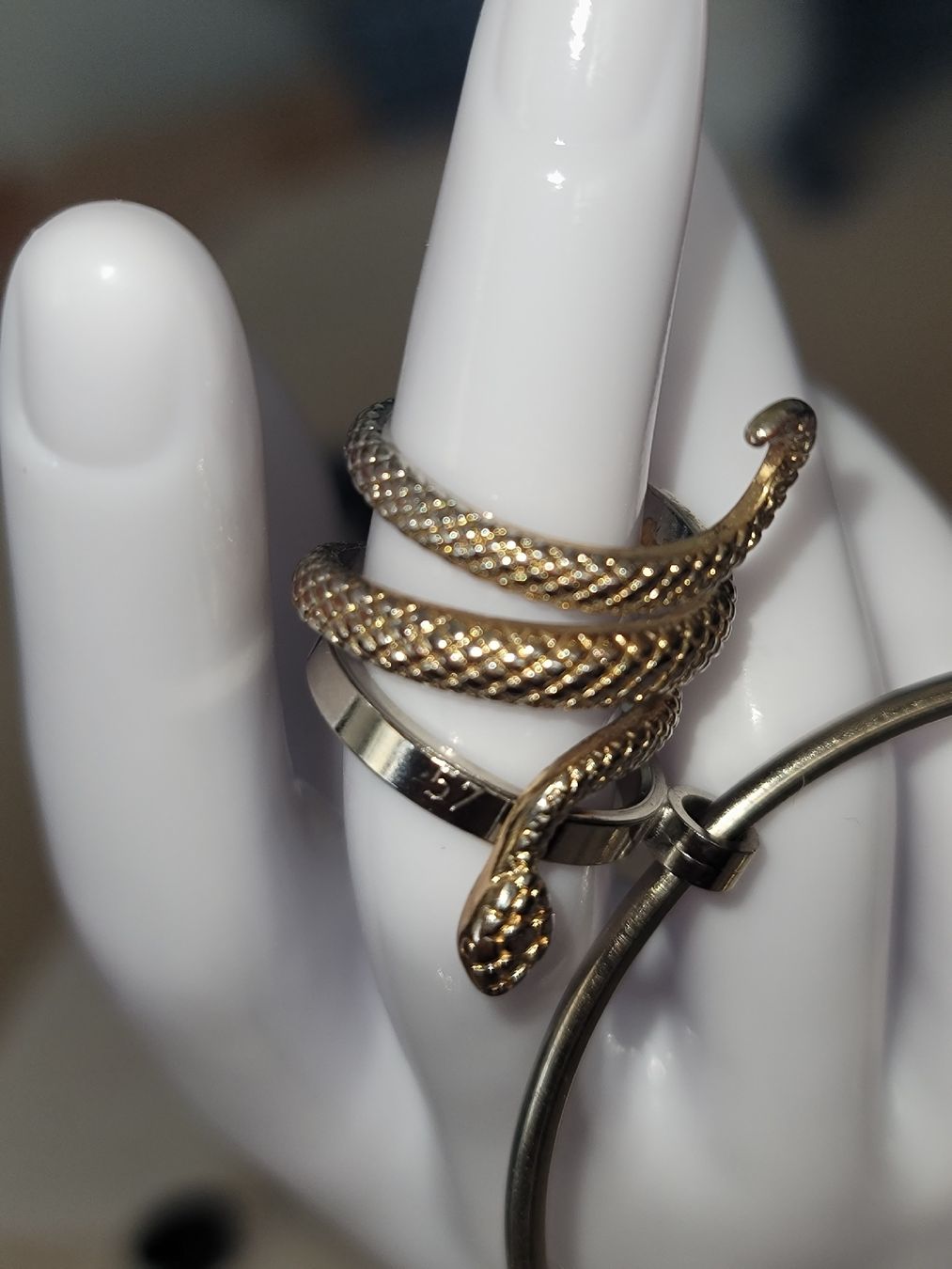 Anelli: Schlangenring, snake statementring, anello bello, slangedanz – Usato da Zollikerberg venduto da Nice_Name 3