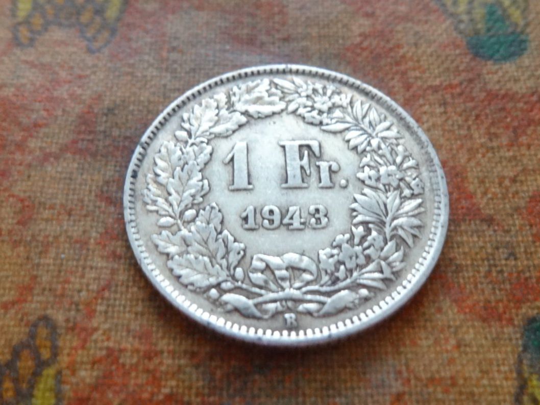 Tutti le monete: 1 Fr. 1943  (Y) – Usato da Romanel-sur-Lausanne venduto da Swift13