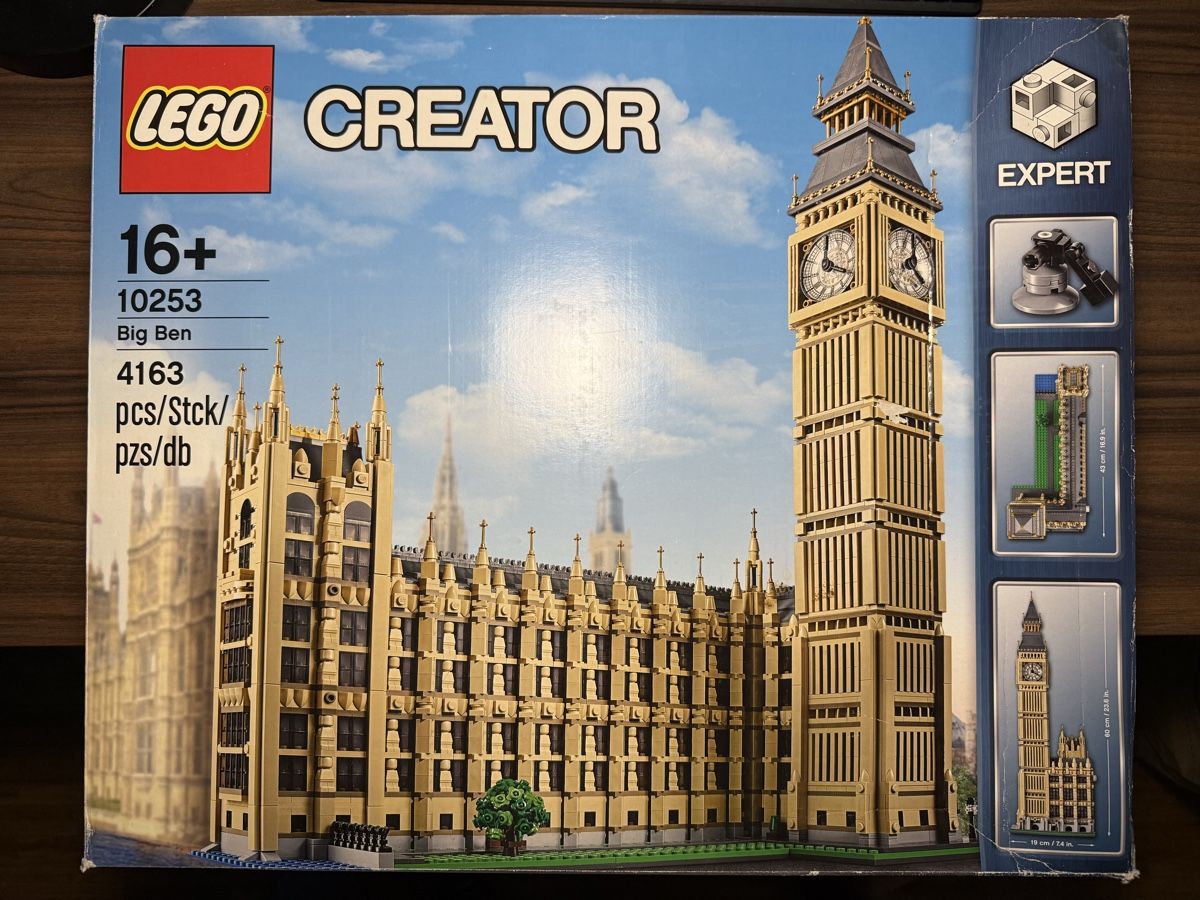 Lego Kit di costruzioni: Lego Big Ben 10253 – Usato da Châtelaine venduto da jas_9wnr