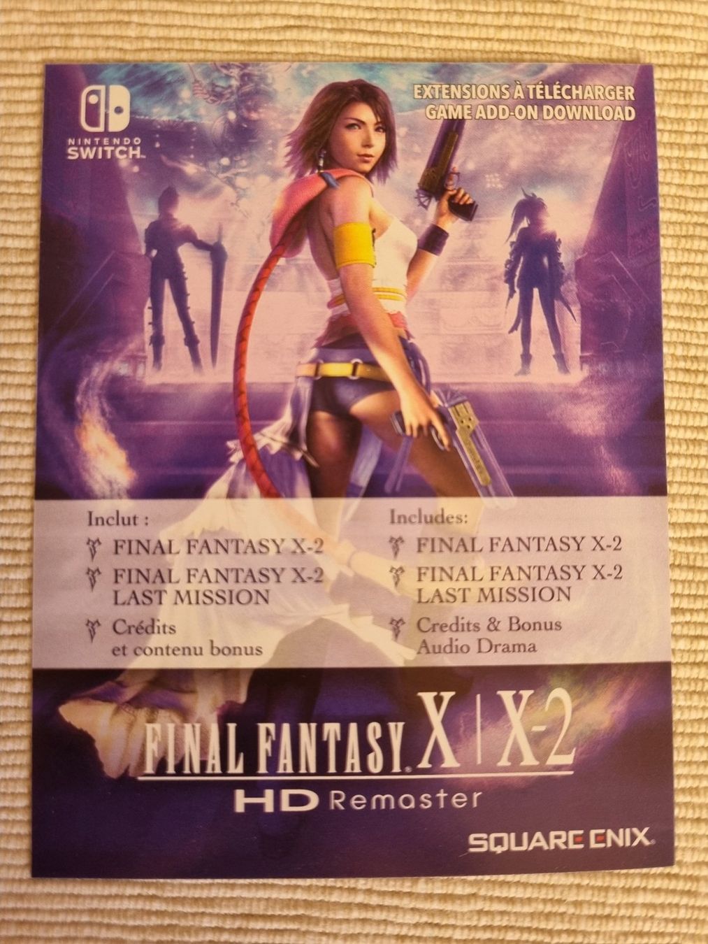 Nintendo Giochi: Final Fantasy X/X-2 Remastered (CODE) - Nintendo Switch – Nuovo e nell'imballaggio originale da Denges venduto da old-school-89 1