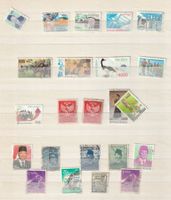 1950/1995 Indonésie Lot de 23 Timbres Ø