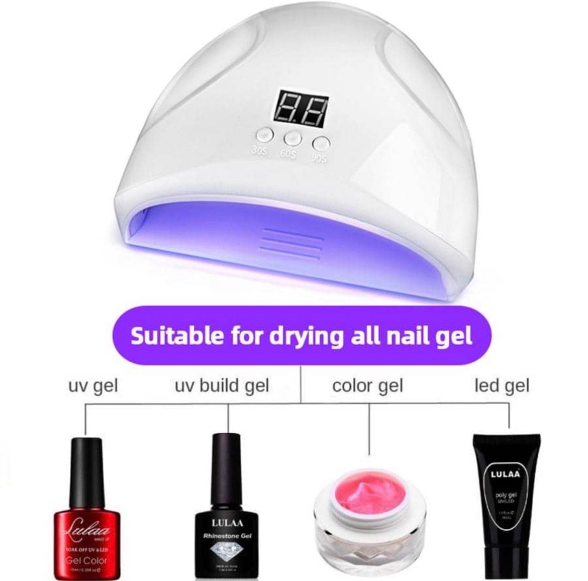 Unghie finte: Nagel Lampe LED UV Lichthärtungsgerät – Nuovo e nell'imballaggio originale da Emmenbrücke venduto da ShopDirect 3
