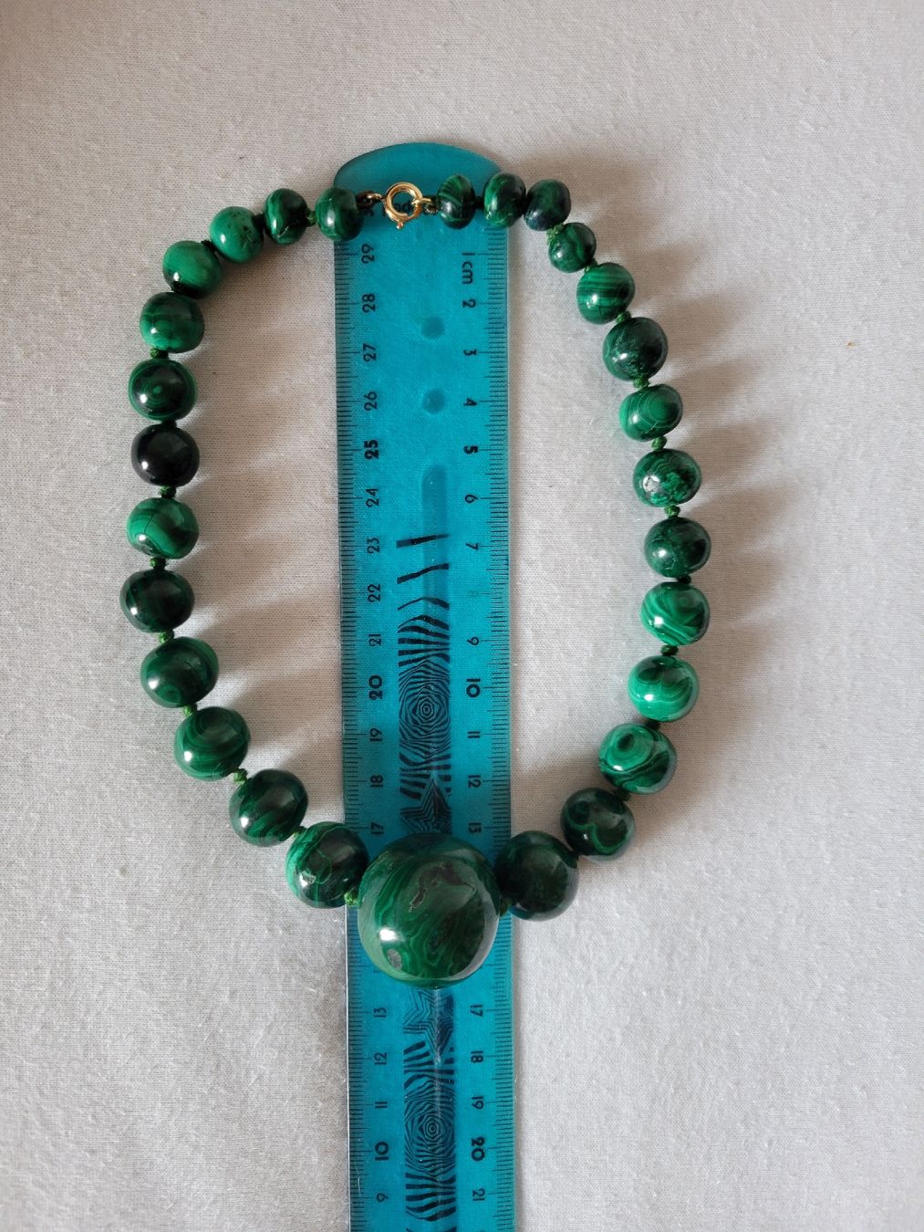 Catenine: Collier Vintage Massiv Malachit 38 cm – Usato da Bernex venduto da Dariafr 1