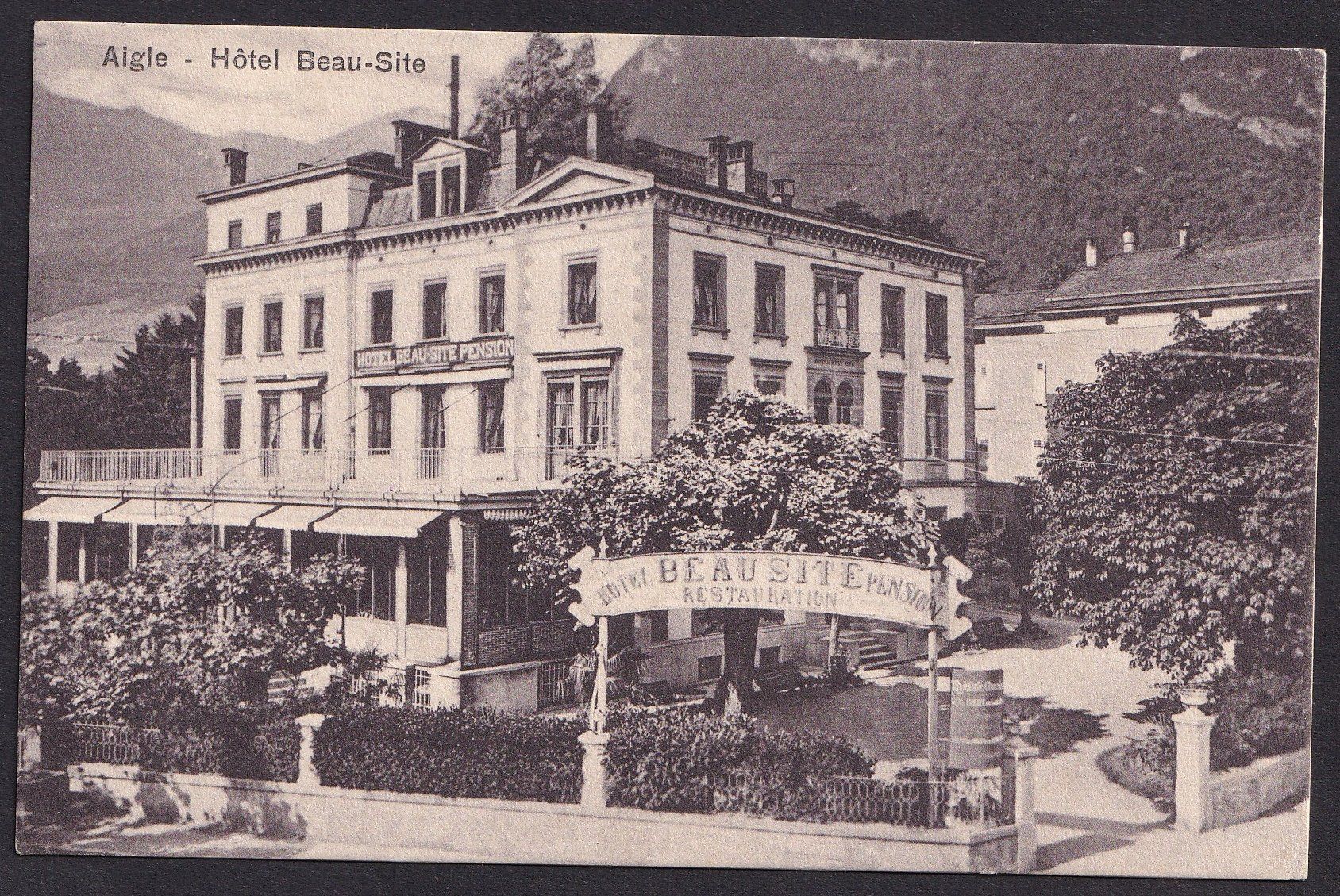 Cartoline postali: Aigle Hôtel Beau Site – Usato da Olten venduto da clotaldi