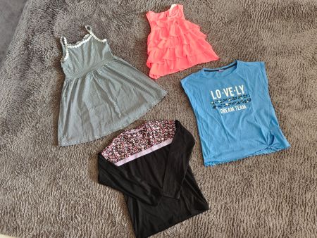 Mädchen Kleider, T-Shirt Set, Gr.134, Sommer Sale!