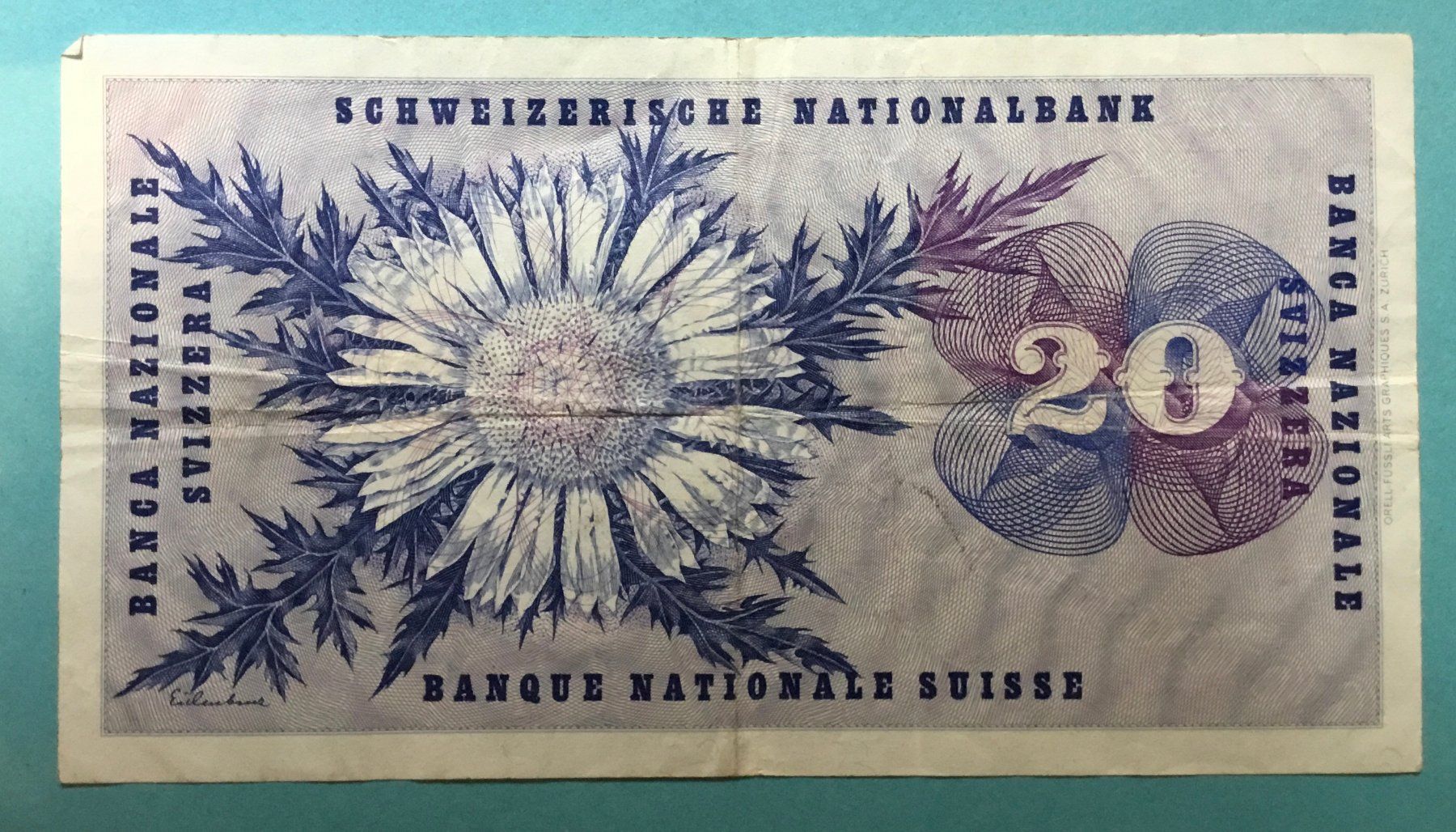 Banconote: CH Banknote Serie 91 U, 1979 – Usato da Wettswil venduto da ann_hd9g